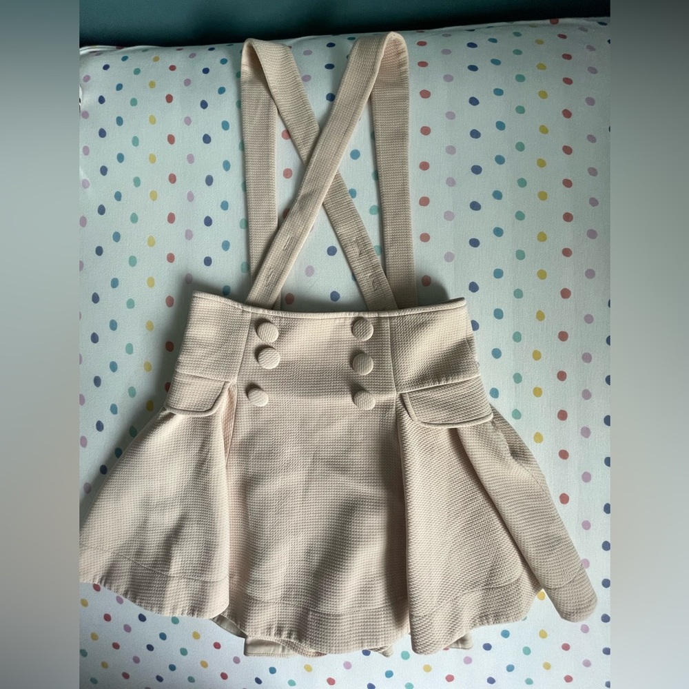 Brand new In's suspender skirt with under shorts